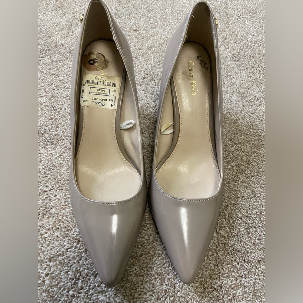 Calvin Klein nude heels